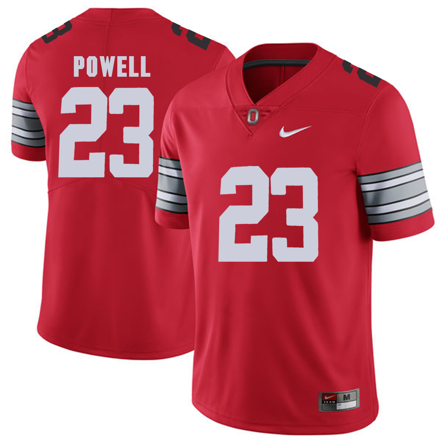 Men Ohio State #23 Powell Red Customized NCAA Jerseys->customized ncaa jersey->Custom Jersey